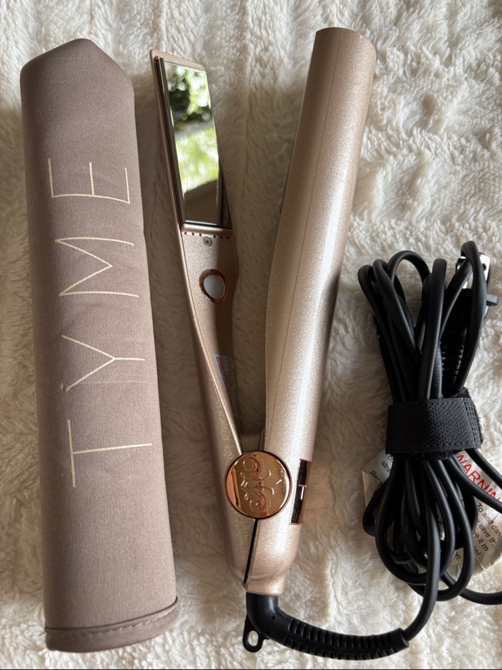Tyme Iron Pro: Rose Gold Hair curling straightener wand